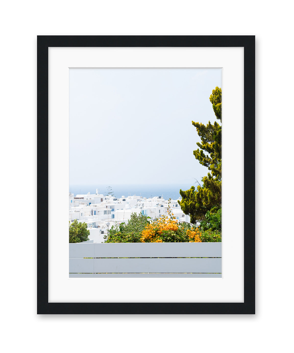 Minimal Blue Greece Landscape