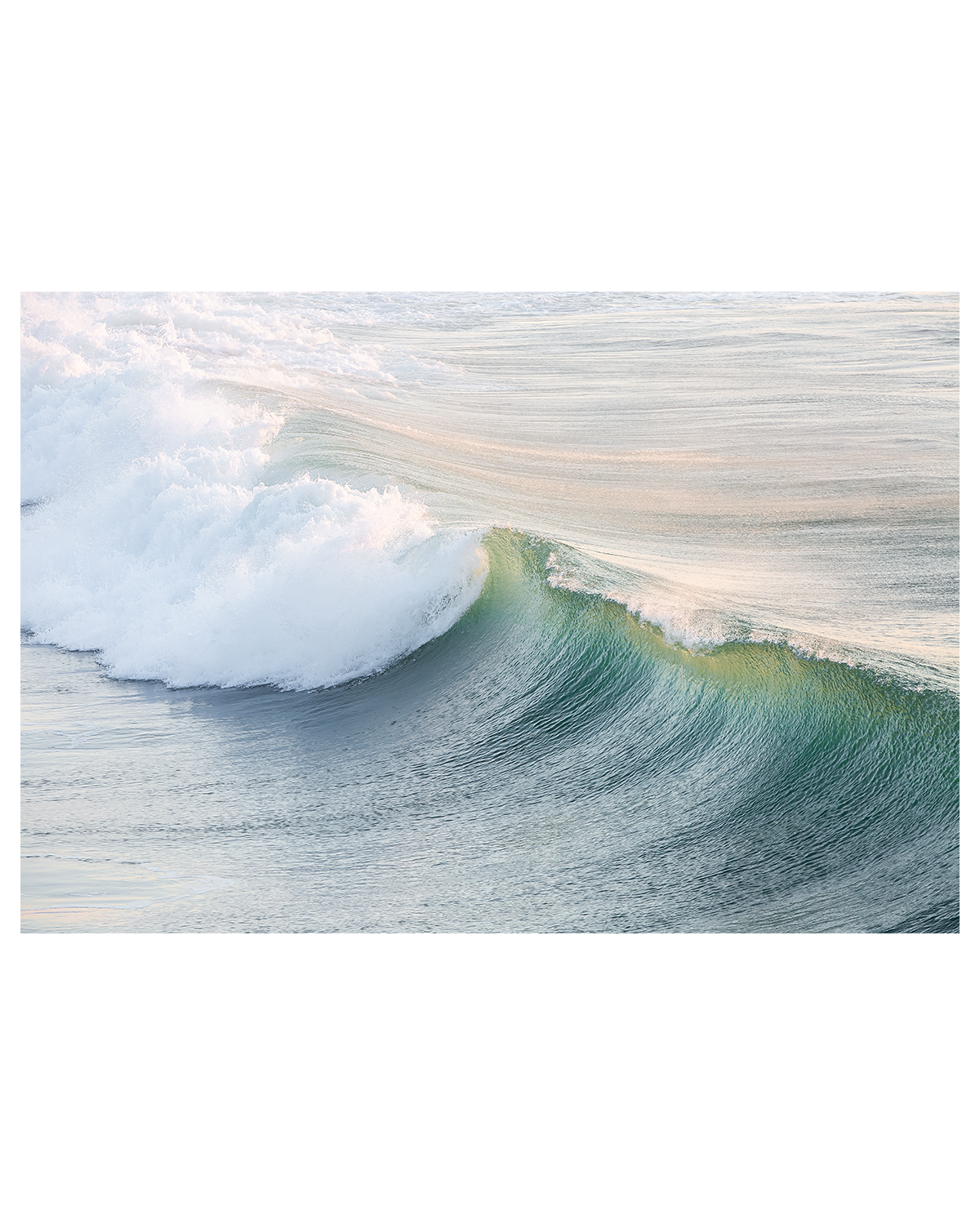 pastel wave photograph ocean print