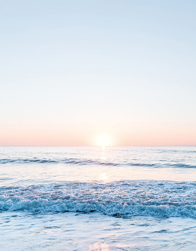 calming blue sunset beach photographs