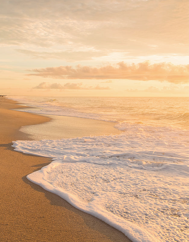 Warm Yellow Sunset Beach Photography