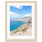 Blue and White Aegean Sea Landscape in Milos, Greece