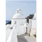 Greece Church | Santorini Blue Art Print