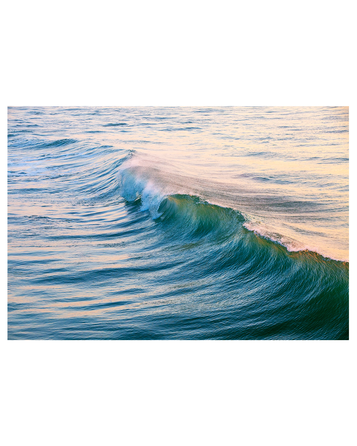  blue wave photograph - minimal ocean print