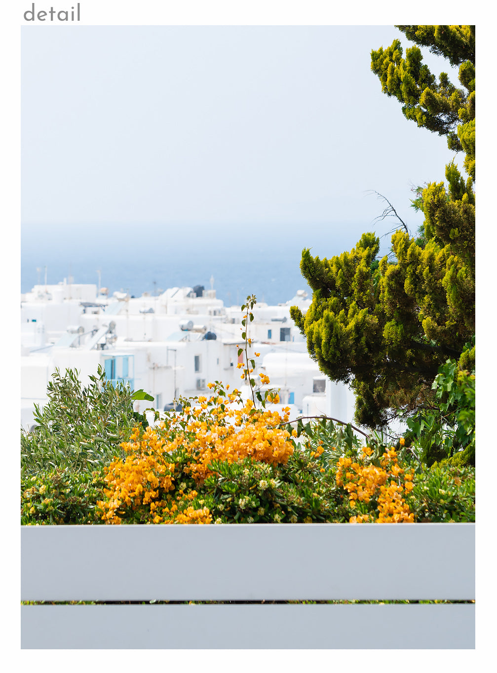 Minimal Blue Greece Landscape