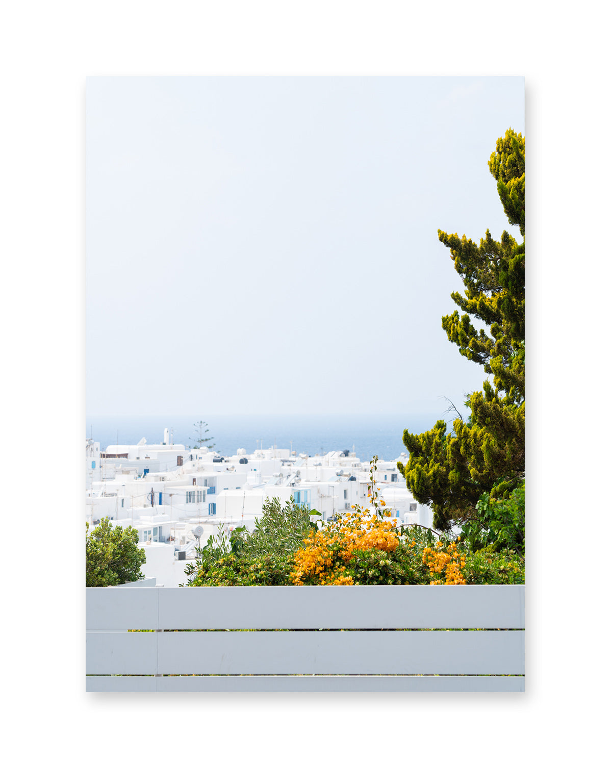 Minimal Blue Greece Landscape