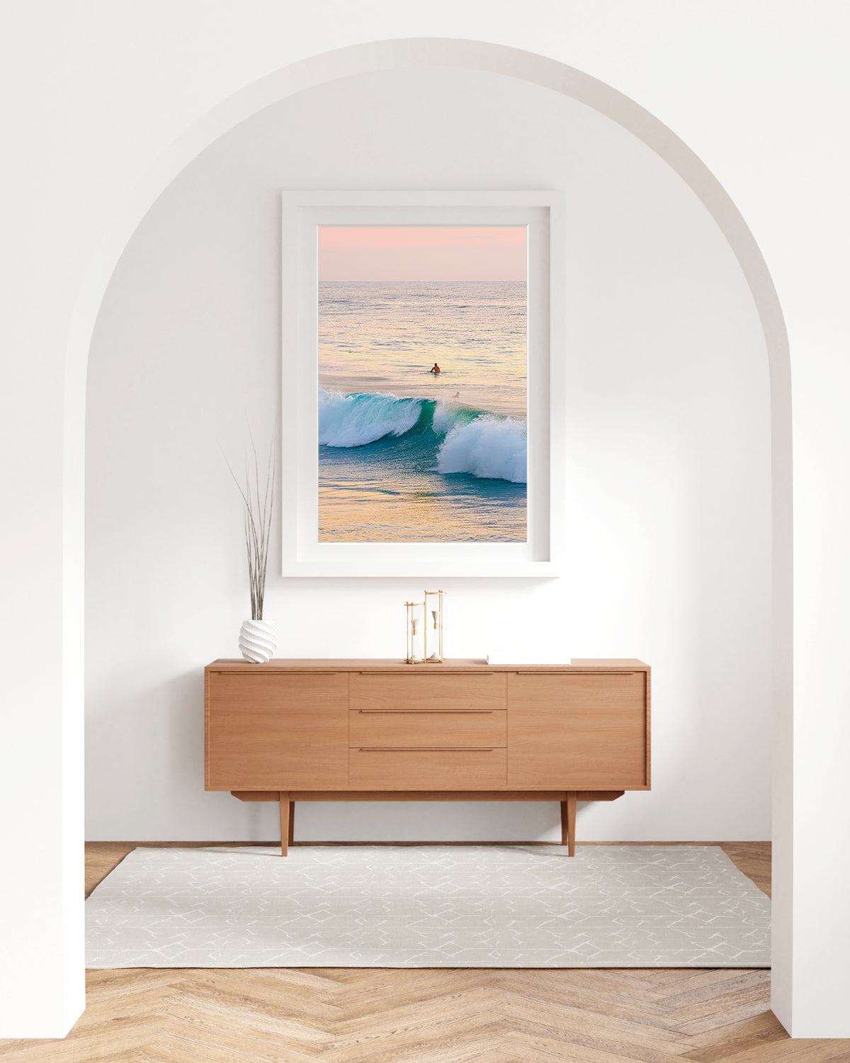 minimalist coastal decor pastel beach print