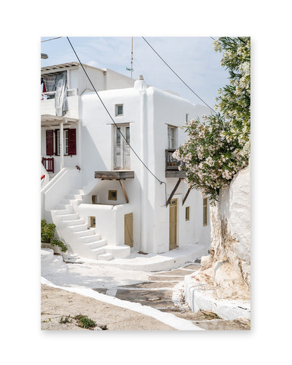 Neutral Travel Art | Greece Architecture