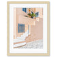 Pastel Minimal Art Print | Santorini, Greece