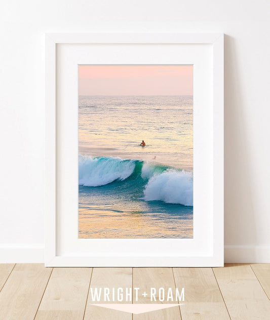 pastel wrightsville beach surf print