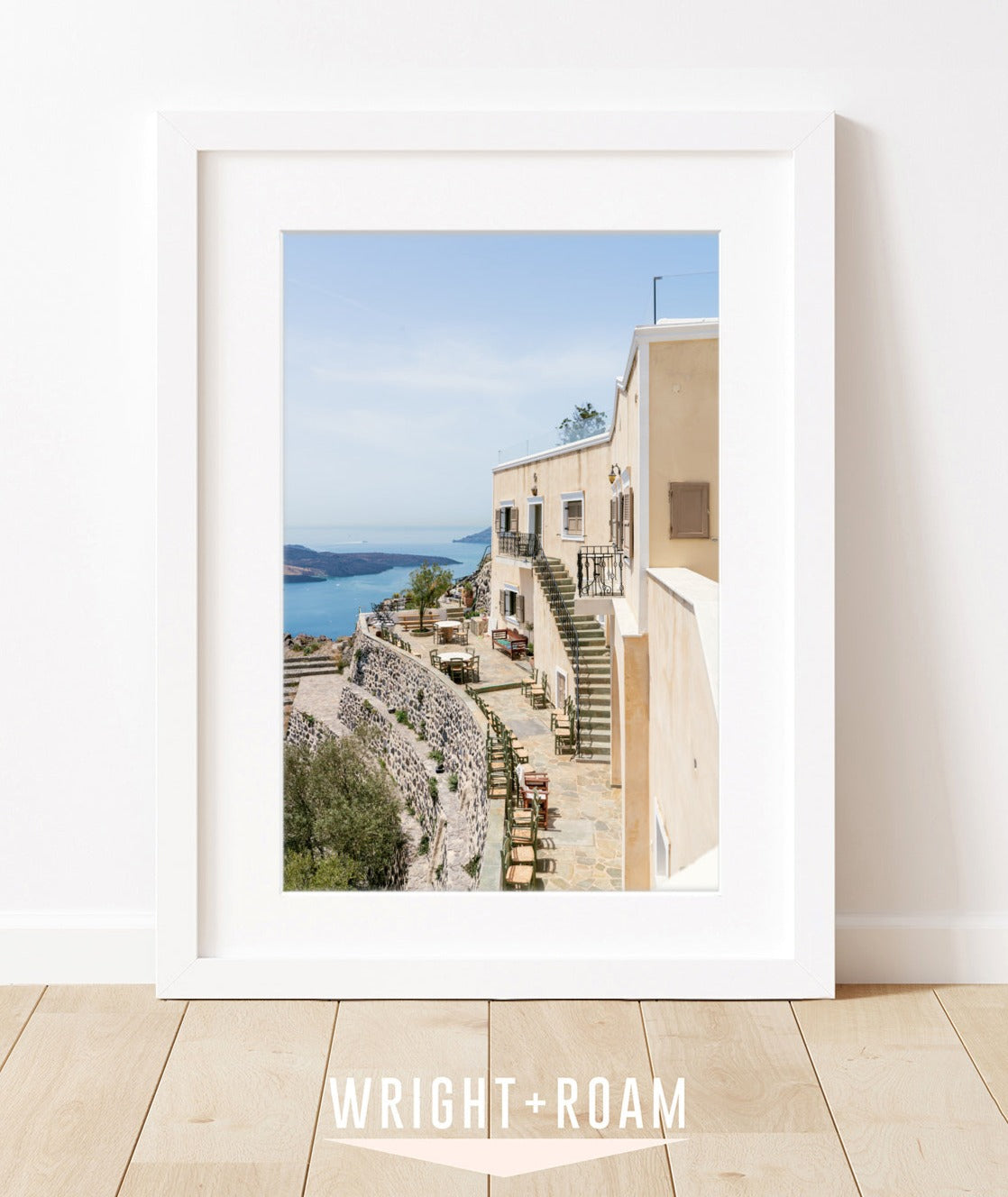 Coastal Architecture Print Santorini, Greece