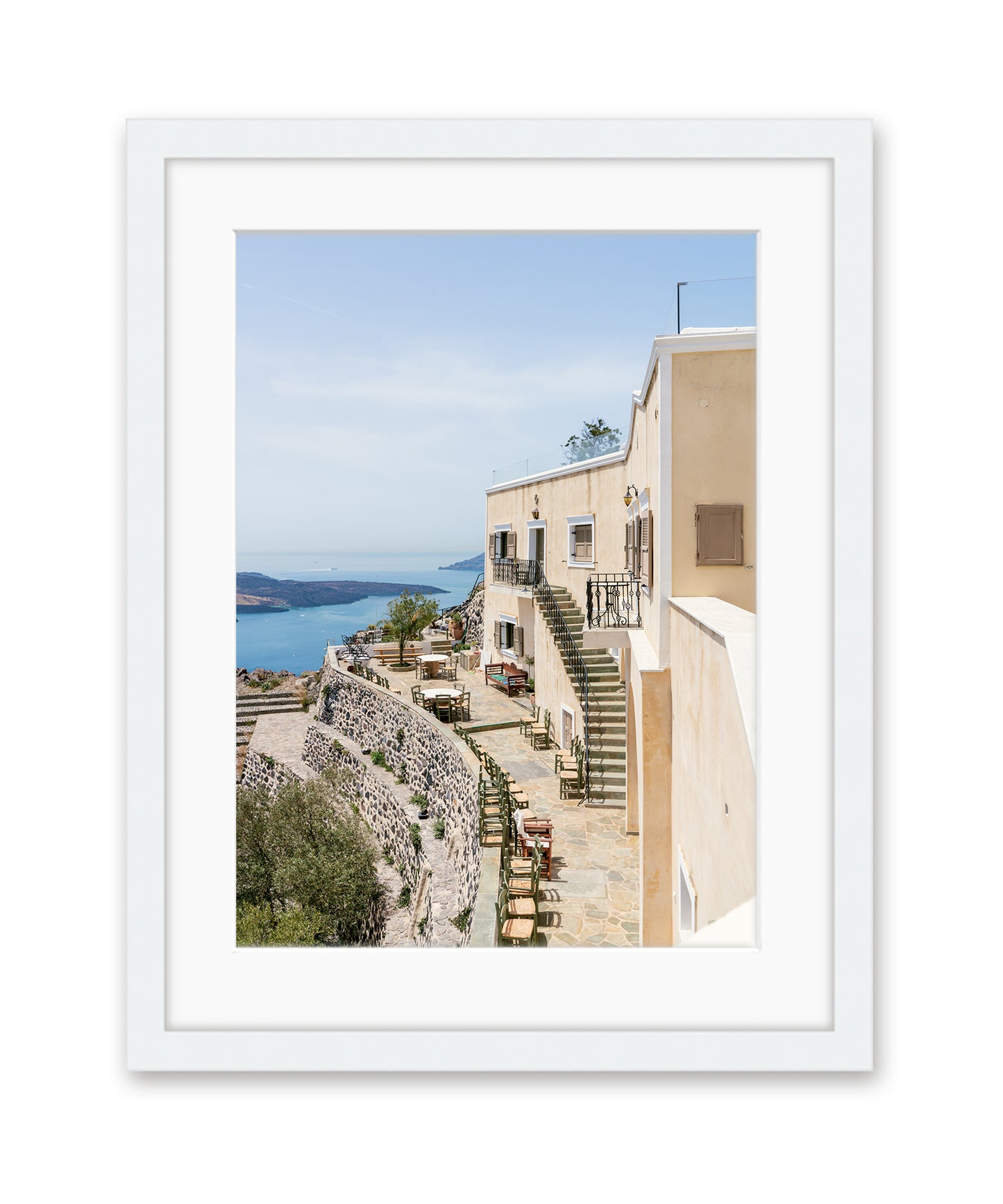 Coastal Architecture Print Santorini, Greece