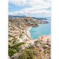 Milos, Greece. Natural landscape along the aegean sea.