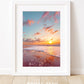 colorful sunset beach print, Wright and Roam