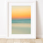 abstract minimal print, sunrise beach photograph by Wright and Roam