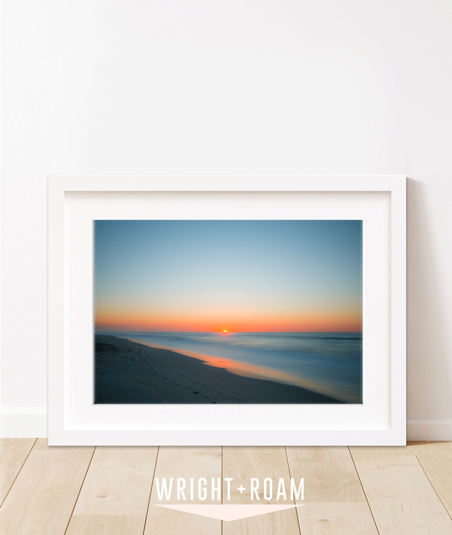 deep blue sunrise ocean photograph, Wrightsville Beach, Wright and Roam