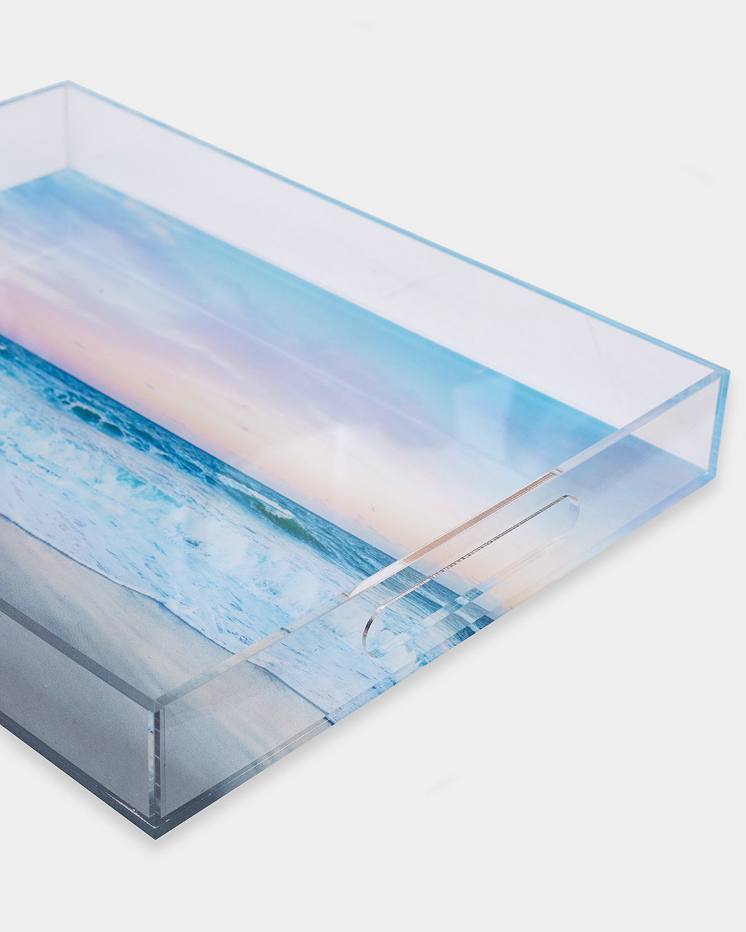 Blue Ocean Acrylic Serving Tray