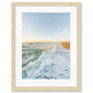 blue wrightsville beach photograph with wood frame