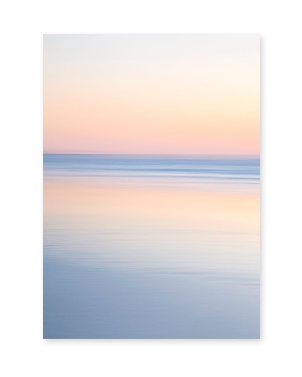 abstract minimal print, sunrise beach photograph, by Wright and Roam