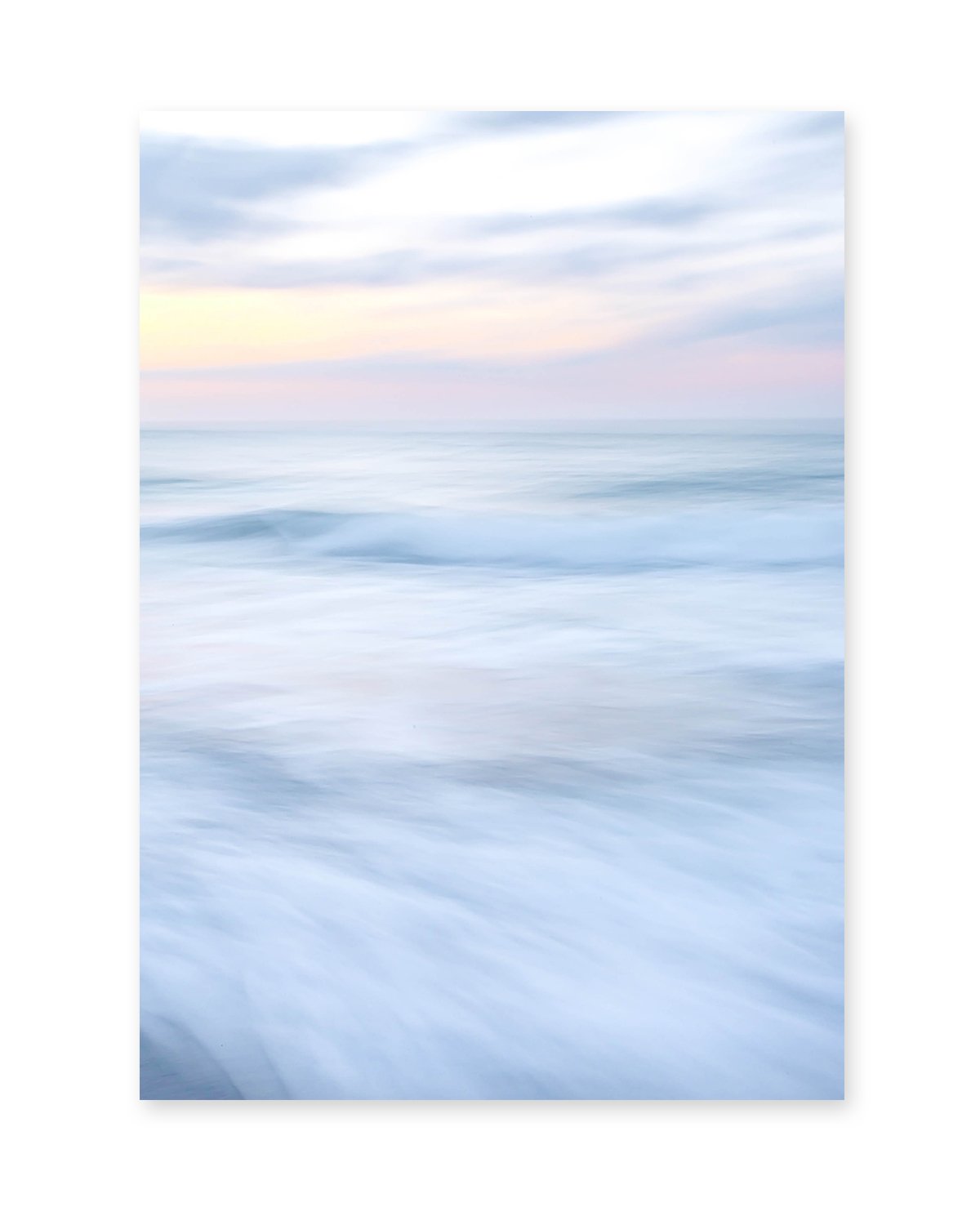 Blue Minimal Abstract Waves Beach Photograph by Wright and Roam