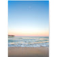 blue sunset beach photograph, wright and roam