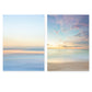 pastel abstract, minimal print, set of 2 sunrise beach prints, Wright and Roam