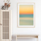 boho coastal decor featuring abstract minimal beach print by Wright and Roam