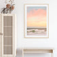 Boho Entryway Decor, Sunset Waves Beach Photograph by Wright and Roam