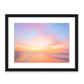 colorful abstract sunrise beach photograph, black frame by Wright and Roam