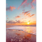 Colorful Sunset Beach Photograph, Wright and Roam