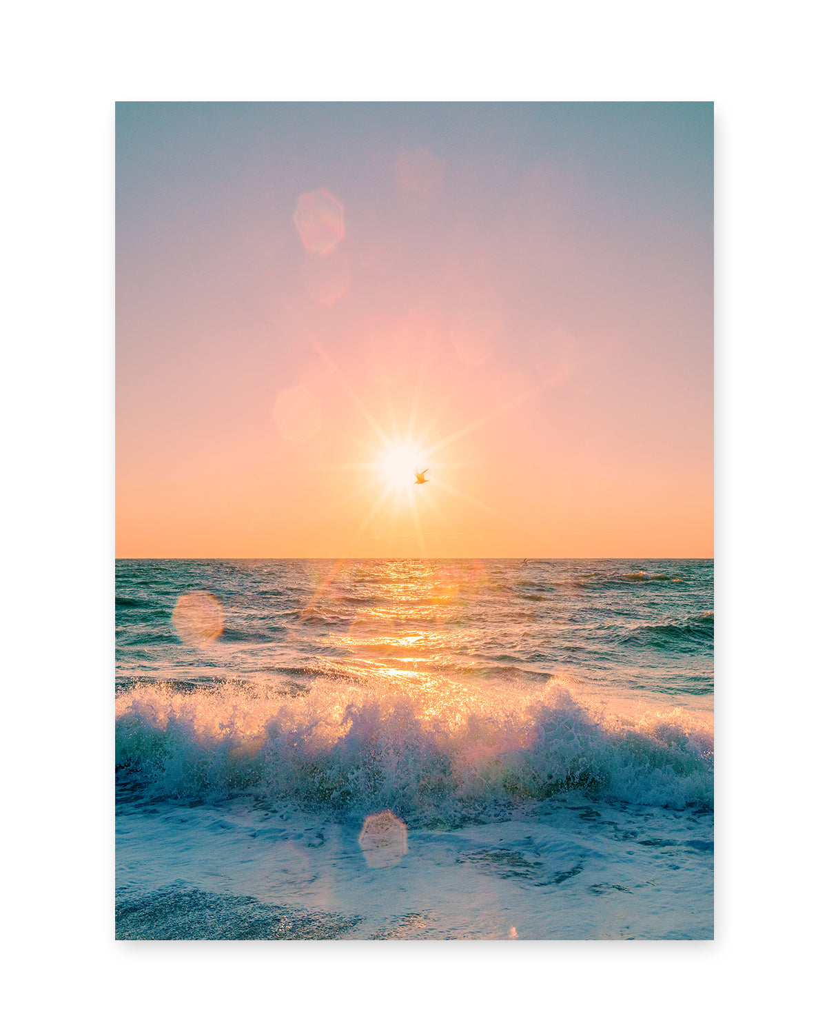 colorful beach sunrise photograph