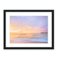 colorful pastel purple and blue sunrise Wrightsville beach photograph, black frame by Wright and Roam
