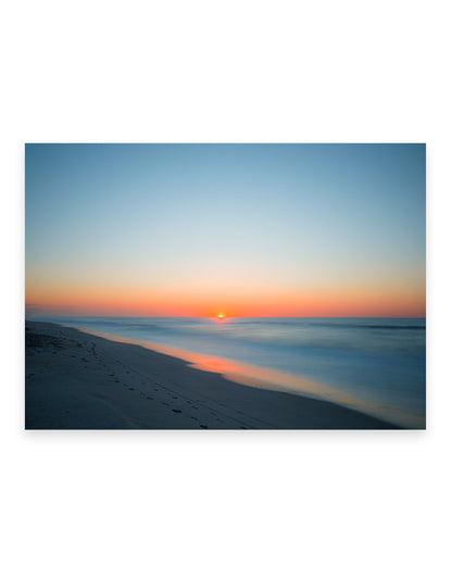 deep blue sunrise beach photograph, Wrightsville Beach, by Wright and Roam