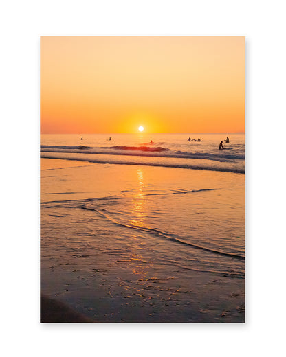 golden sunrise wrightsville beach surf print