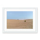 outer banks, jockeys ridge photograph, minimalist print by Wright and Roam, white wood frame