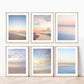 set of six neutral abstract minimal beach prints, Wright and Roam