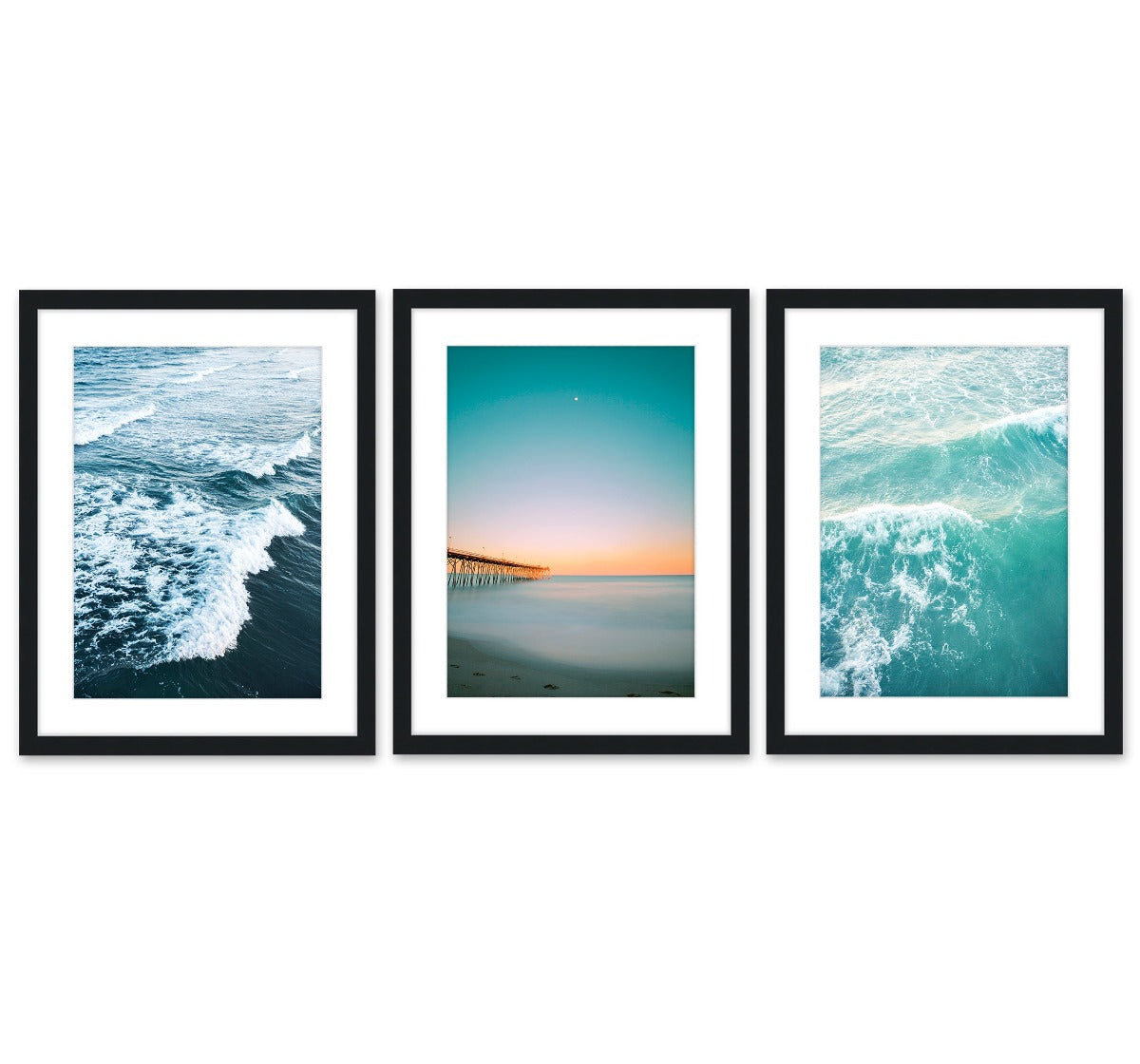 DREAMSCAPE THREE, newest Colour Photography Print Set, Set Of 3, Coastal Photography, Ocean Photography, North Coast Sunset, Home Decor, Wall Art