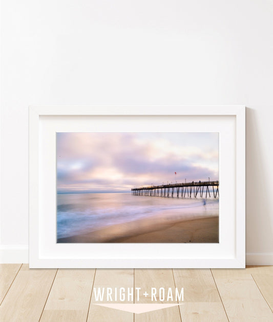 Outer Banks, Pier Wall Art Print, Wright and Roam