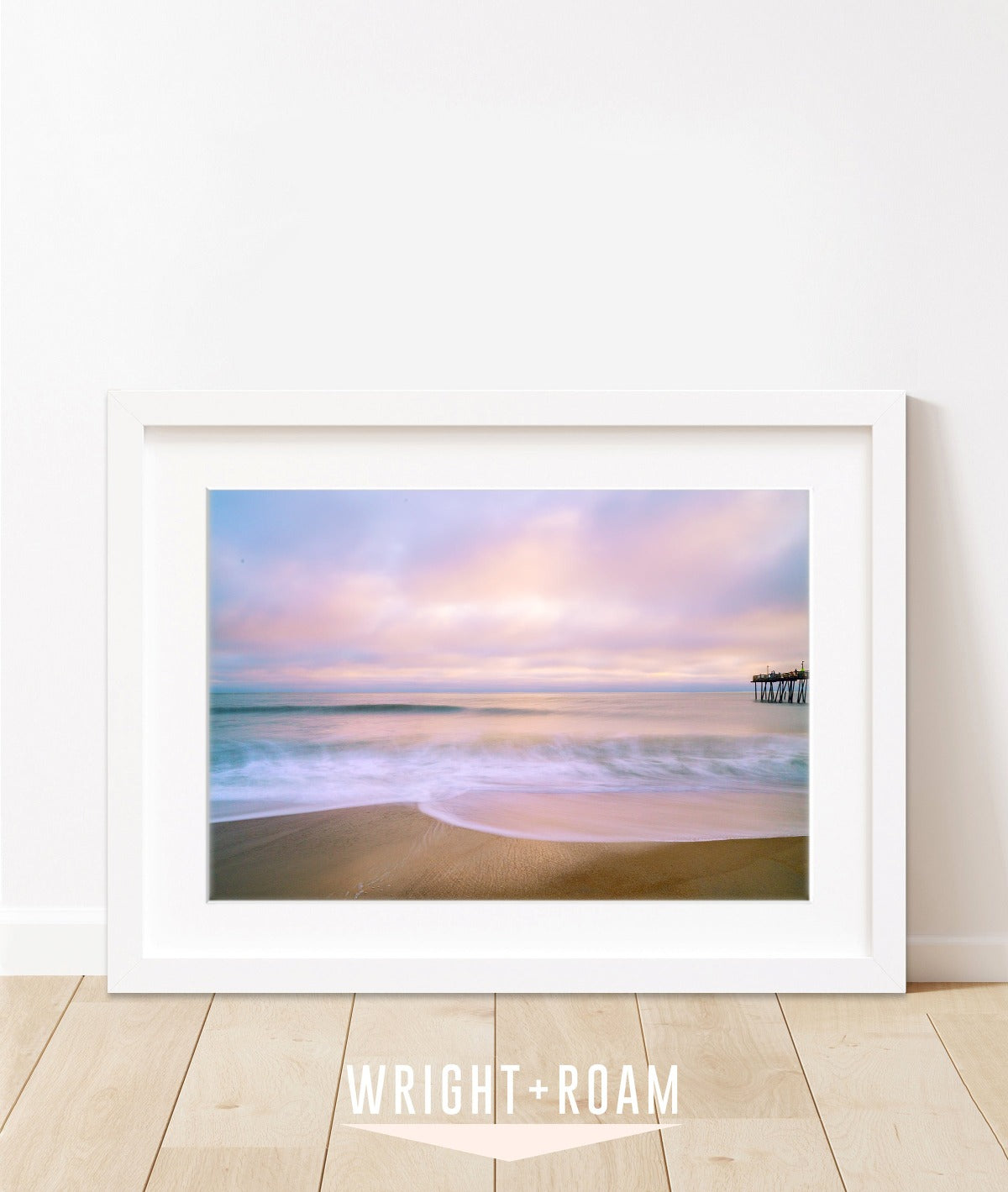outer banks photograph, pink and purple sunrise photograph, large wall art Wright and Roam