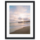 outer banks, avalon pier photograph, pastel beach wall art print by Wright and Roam, Black Wood Frame