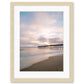 outer banks, avalon pier photograph, pastel beach wall art print by Wright and Roam, Wood Frame