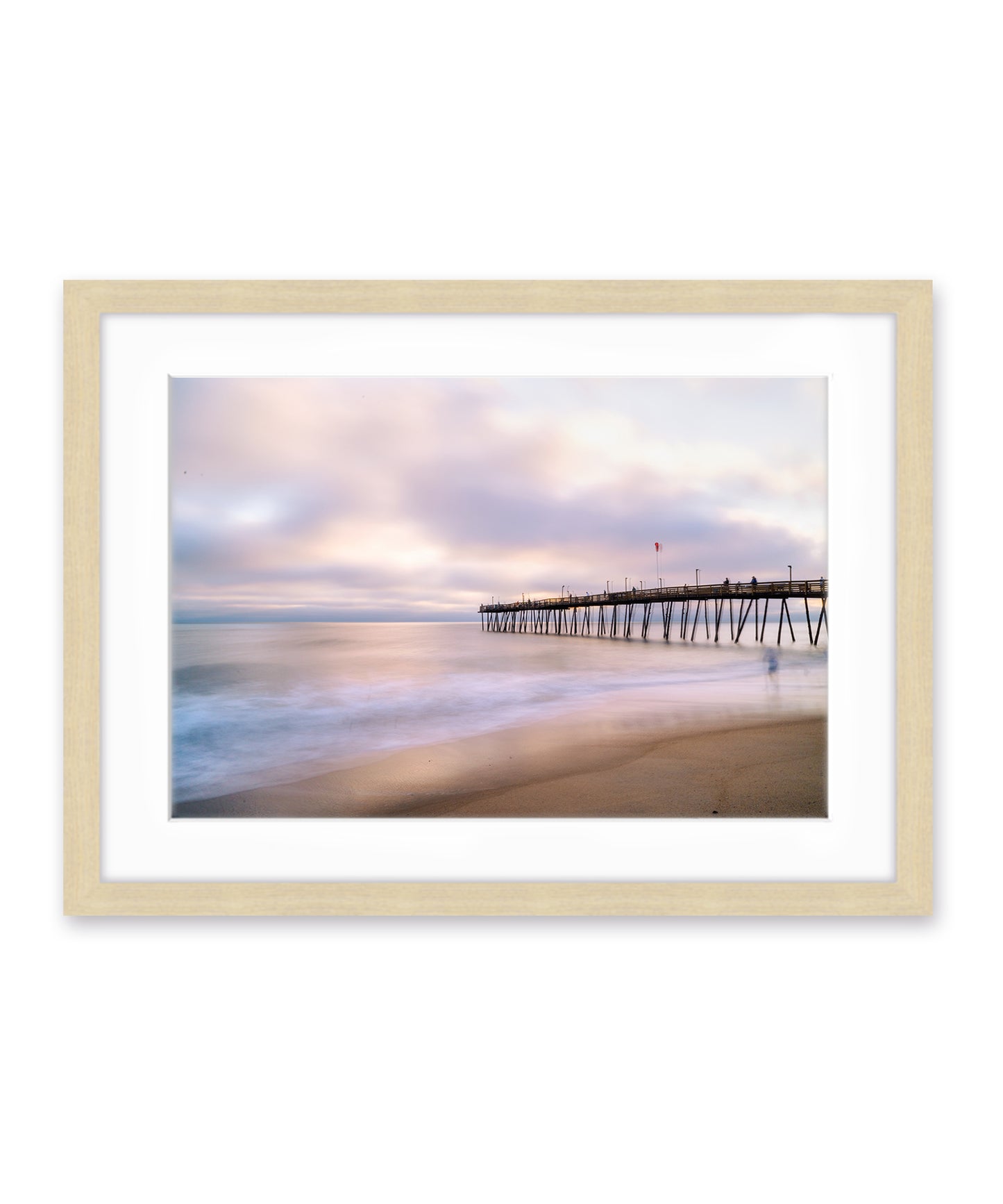 Outer Banks, Sunrise Beach Photograph, Wood Frame