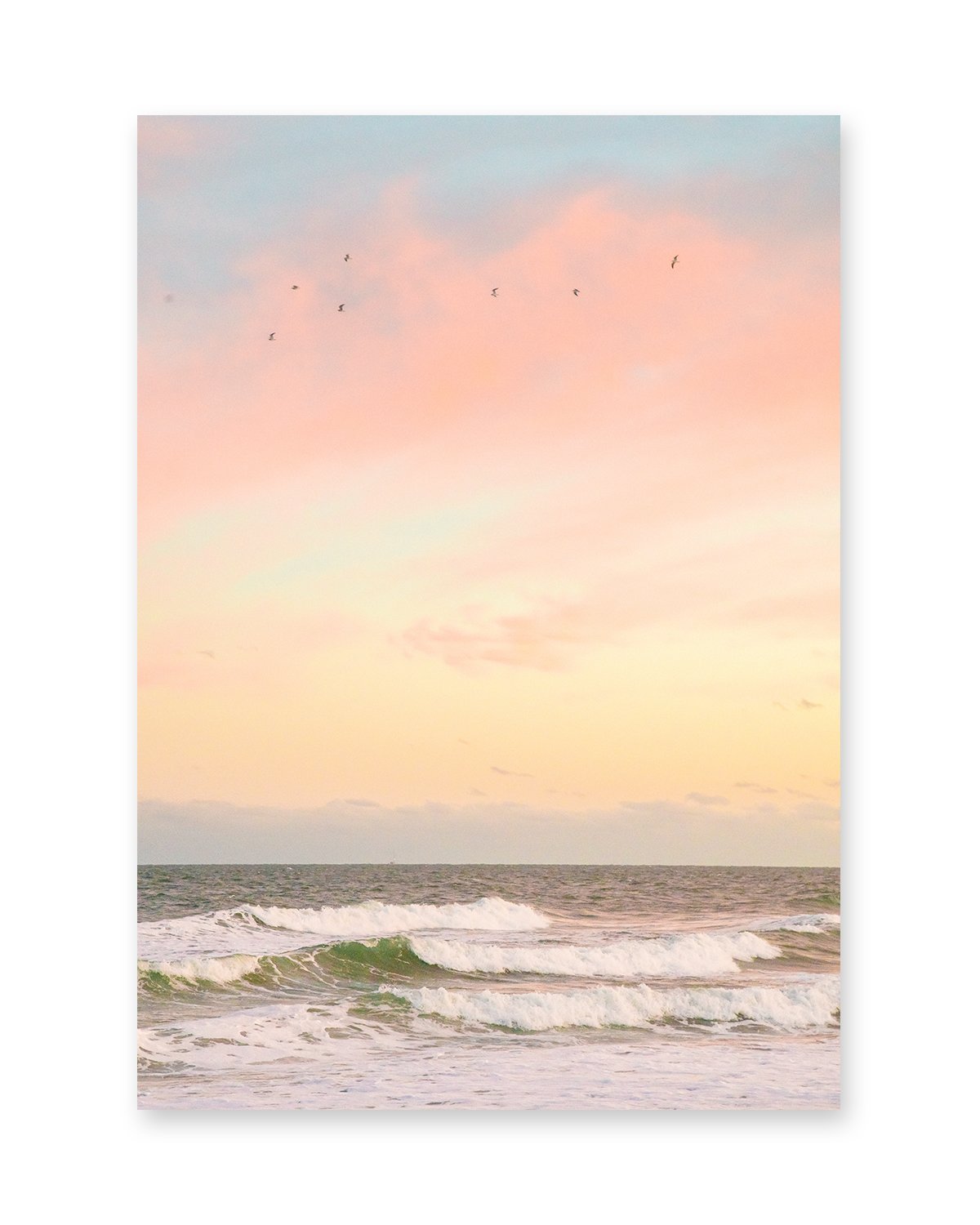 Pastel Warm Sunset Wrightsville Beach Photograph by Wright and Roam