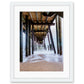 outer banks, avalon pier photograph art print by Wright and Roam, white wood frame