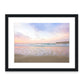 pastel pink and purple sunrise Wrightsville beach photograph, black frame by Wright and Roam