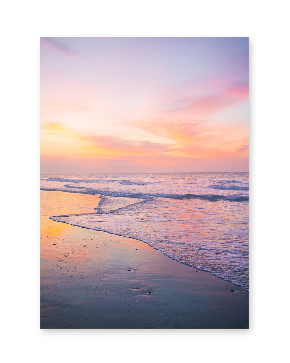 pink sunrise beach photograph wright and roam