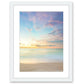 Pastel Abstract Sunrise Wrightsville Beach Photograph, White Frame by Wright and Roam