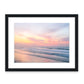 abstract pastel sunrise beach photograph, black frame by Wright and Roam