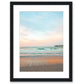 Blue Beach Photograph, Black Frame by Wright and Roam