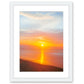 Colorful Sunrise Wrightsville Beach Photograph, White Wood Frame by Wright and Roam