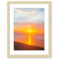 Colorful Sunrise Wrightsville Beach Photograph, Natural Wood Frame by Wright and Roam